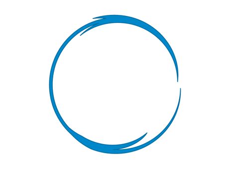 Blue Circle Frame Png