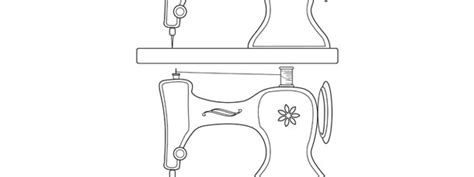 Sewing Machine Printable Template