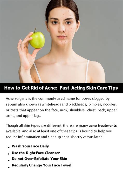 Ppt How To Get Rid Of Acne Fast Acting Skin Care Tips Powerpoint Presentation Free To