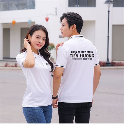 Mẫu áo đồng Phục Polo Công Ty Xây Dựng Tiến Hương Công Ty May In