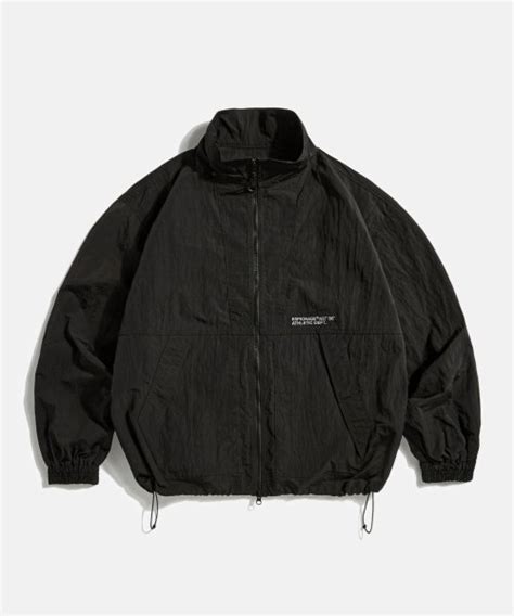 Musinsa Espionage Nylon Track Jacket Black