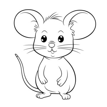 Simple Mouse Outline PNG Transparent Images Free Download | Vector ...