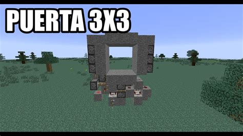 Puerta 3x3 En Minecraft 175 Tutorial Redstone En 5 Minutos Youtube