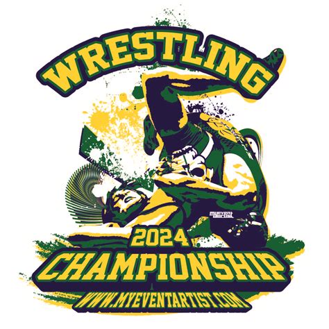 WRESTLING CHAMPIONSHIP EVENT LOGO DESIGN FOR PRINT | My Event Artist