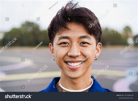 Happy Gay Chinese Man Makeup Smiling Stock Photo 2152289739 Shutterstock