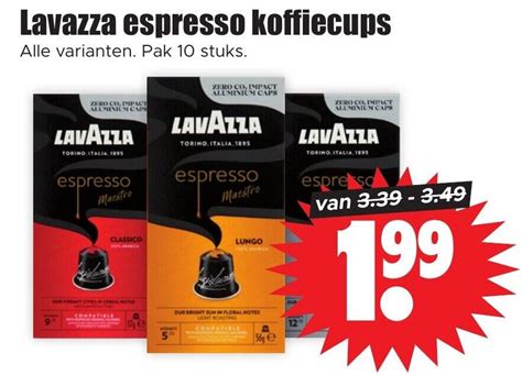 Lavazza Espresso Koffiecups Aanbieding Bij Dirk