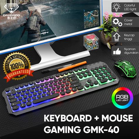 Jual Keyboard Plus Mouse Gaming Gmk Model Kabel Usb Divipard