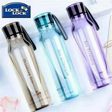 Jual Botol Minum Lock N Lock H644 Eco Bottle 500ml Cokelat Transparan