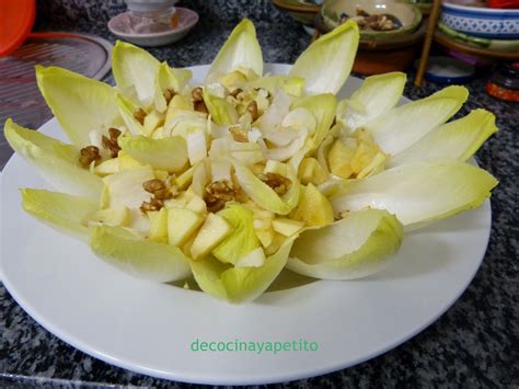 Cocinando Con Vicky Recetas De Cocina Ensalada Flor De Endivias Y