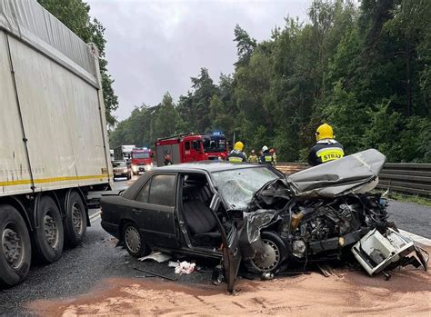 Śmiertelny wypadek w Miedzianej Górze Krajowa trasa numer 74 była