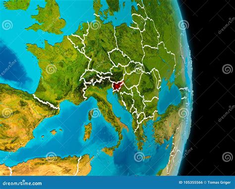 Slovenia On Earth Stock Illustration Illustration Of Borderline