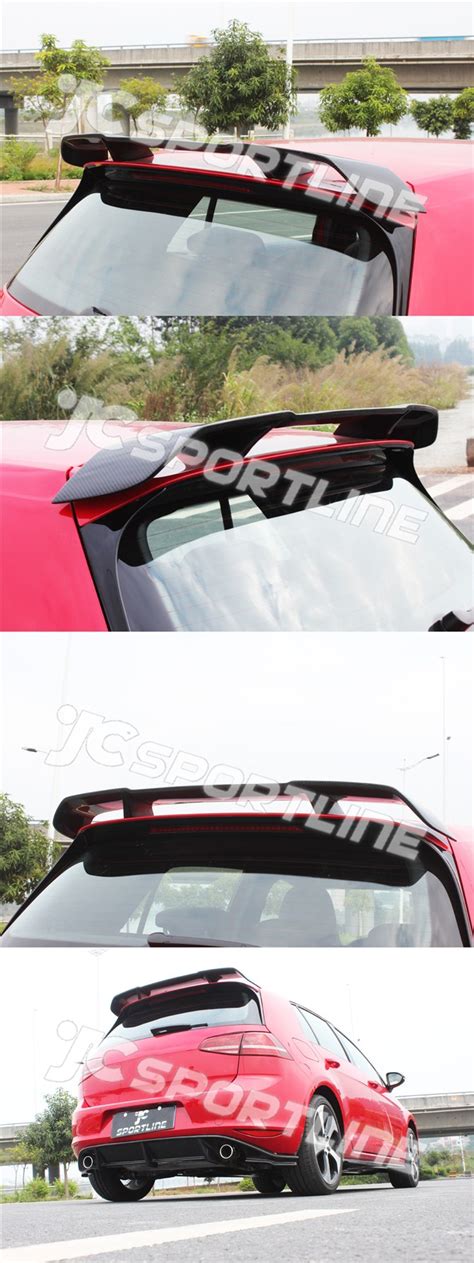 MK7 GTI Carbon Fiber Rear Roof Spoiler Wing Fit For VW GOLF VII 7 GTI