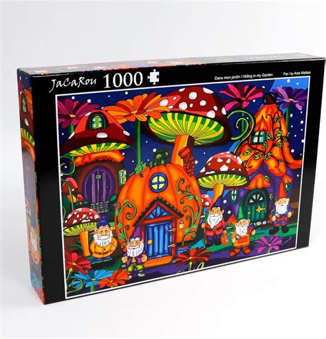 Amazon Jacarou Puzzles Hiding In My Garden Pieces Jigsaw