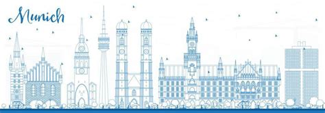 Munich Skyline Vector Art, Icons, and Graphics for Free Download