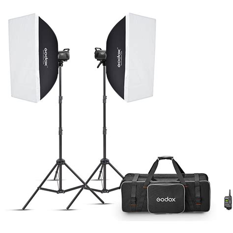 Godox MS300 V Studio Flash Monolight 2 Light Kit MS300V F B H