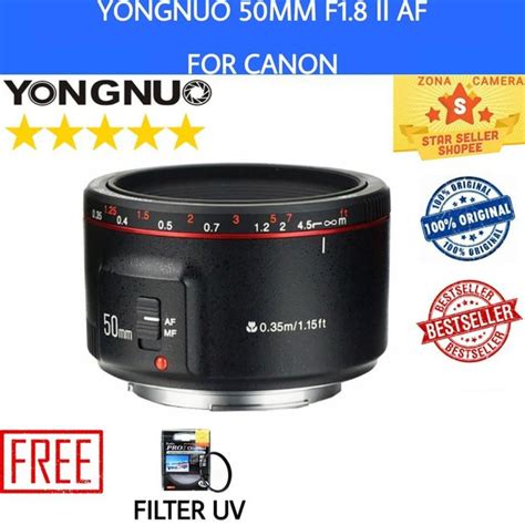 Jual LENSA YONGNUO 50MM F1 8 II FOR CANON YONGNUO 50MM F1 8 II MARK II