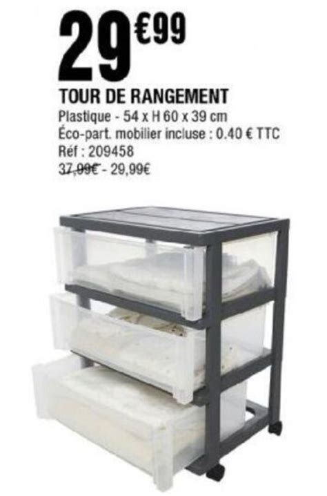 Promo Tour De Rangement Chez La Foir Fouille