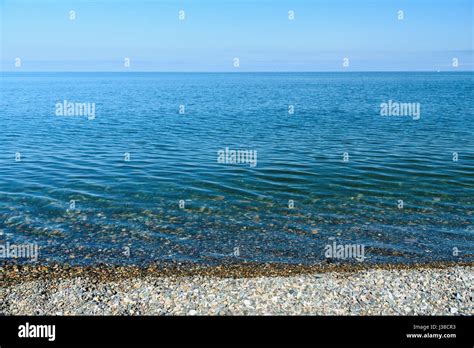 Black Sea Pebble Beach In Batumi Georgia Stock Photo Alamy