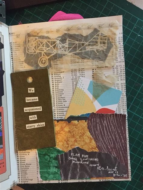 Glue Book Art Journal Page Art Journal Pages Book Art Glue Book