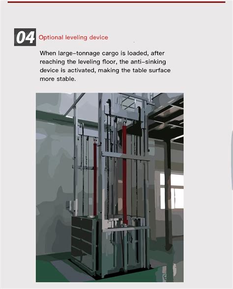 Hydraulic Electric Vertical Freight Elevator Industrial Warehouse