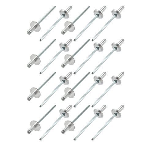 Uxcell Uxcell Pcs Mm X Mm Aluminum Open End Large Flange Rivets