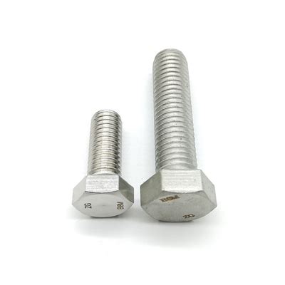 ASTM F593 SS 316 Hex ASME ANSI B18 2 1 Bolts Stainless Steel Hex Head