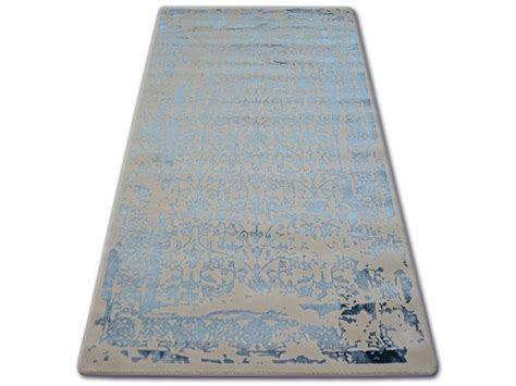 Alfombra acrílica MANYAS 0920 marfil azul 160x230 cm