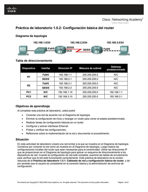 Solution Lab Configuracion Basica Del Router Studypool