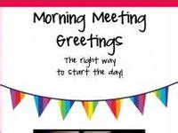 Morning Meetings Bell Ringers Ideas Responsive Classroom