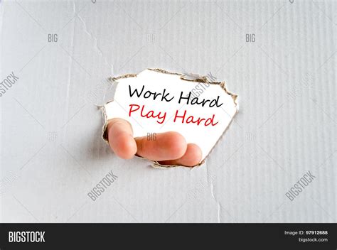 Work Hard Play Hard Image And Photo Free Trial Bigstock