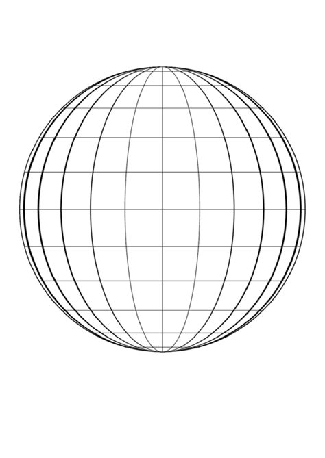 Globe Template printable pdf download