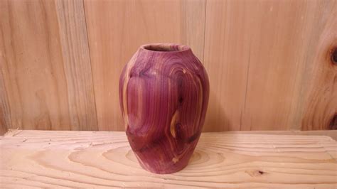 Woodturning A Cedar Vase Youtube