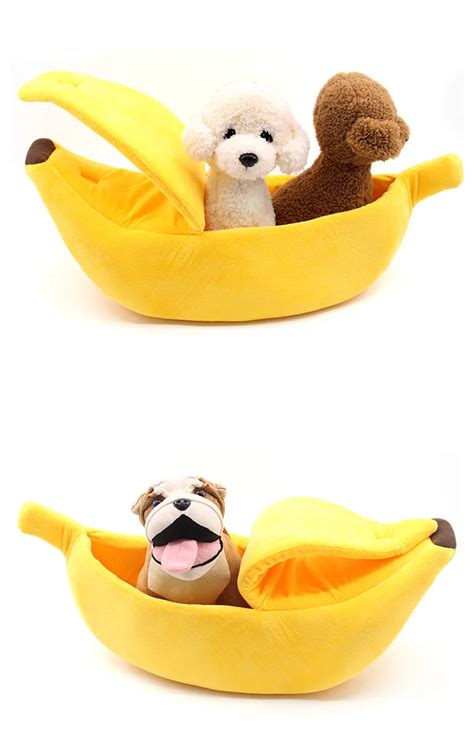 Банан кошка кровать Дом Уютный милый банан щенок Подушка Питомник ...