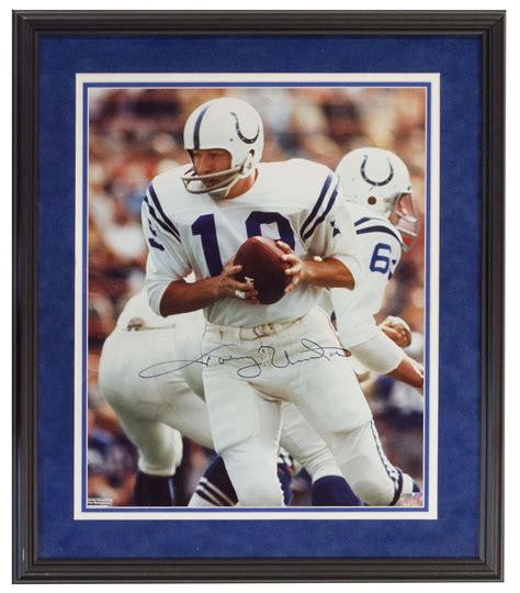 Lot Detail Johnny Unitas Framed Signed 16x20 Photo