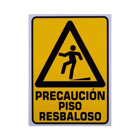 Señalamiento Precaución Piso Resbaloso Safety Mart Mx