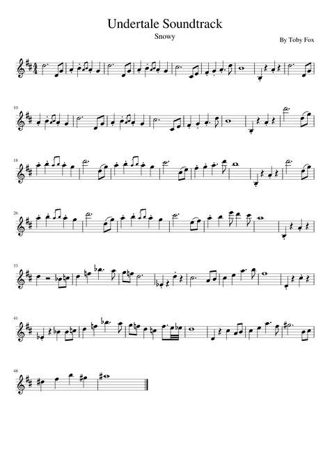 Undertale Violin Sheet Music