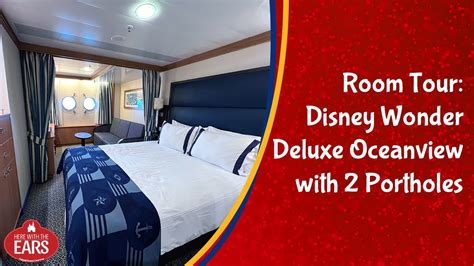 Disney Wonder Deluxe Oceanview Stateroom Tour Category 9d Room