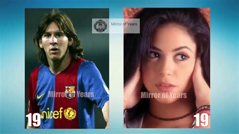 Lionel Messi Vs Shakira Transformation From To Years Old Youtube