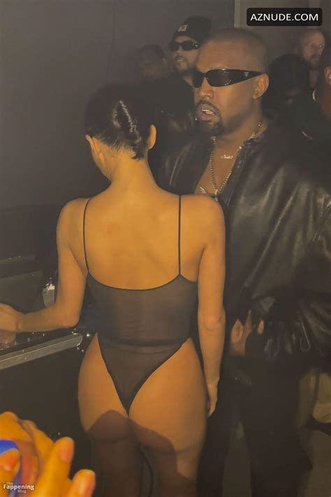 Bianca Censori Sexy Seen With Kanye West Kissing And Showing Off Her Busty Boobs And Ass At