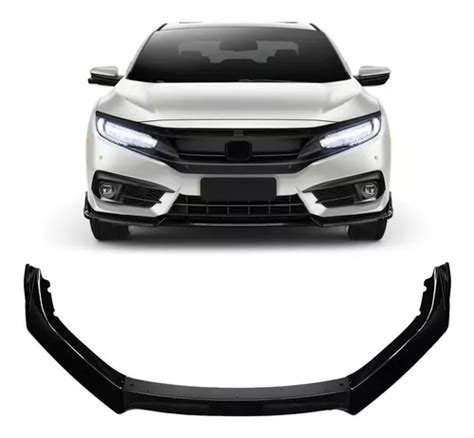 Spoiler Dianteiro Honda Civic G10 Black Piano Front Lip Saia Frete grátis