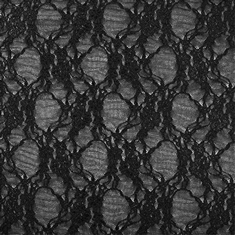 Black Stretch Lace Fabric By The Yard