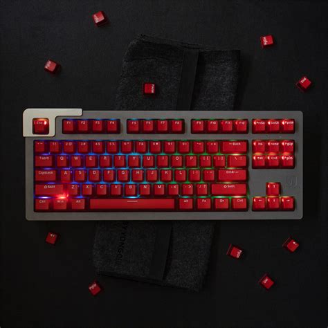 132pcs Red Translucent Keycaps Red Keycap Set Oem Height Etsy