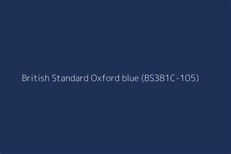 British Standard Oxford Blue Bs C Color Hex Code