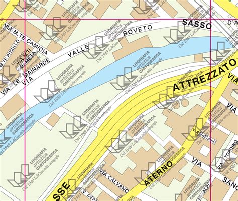 Pescara Carta tematica di città scala 1 9 000 LACasadellacartografia