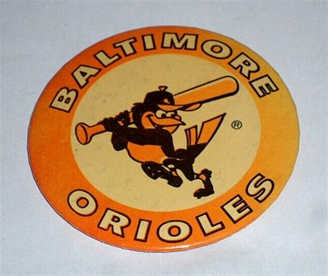 Vintage Baltimore Orioles Pin Pinback Mlb Baseball Ebay