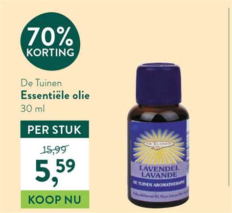 De Tuinen Essenti Le Olie Korting Aanbieding Bij Holland Barrett