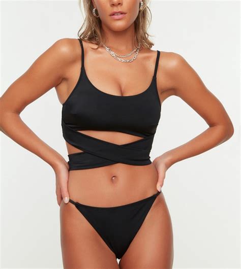 Buy Trendyol String Bikini Brief In Black 6thStreet UAE