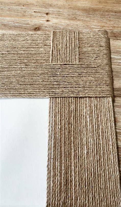 Diy Tableau En Corde De Jute Cadre Photo Diy Tapis De Corde