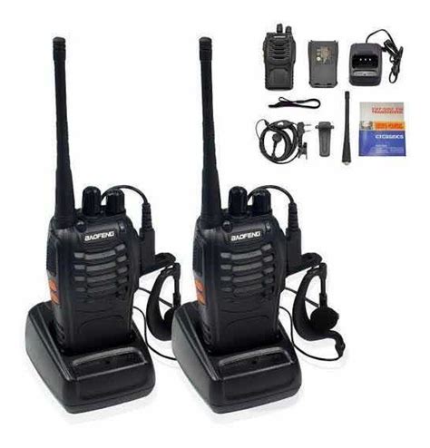 Set De 2 Radios Baofeng Bf 888s Walkie Talkie 2 Vías Uhf 16 Meses sin