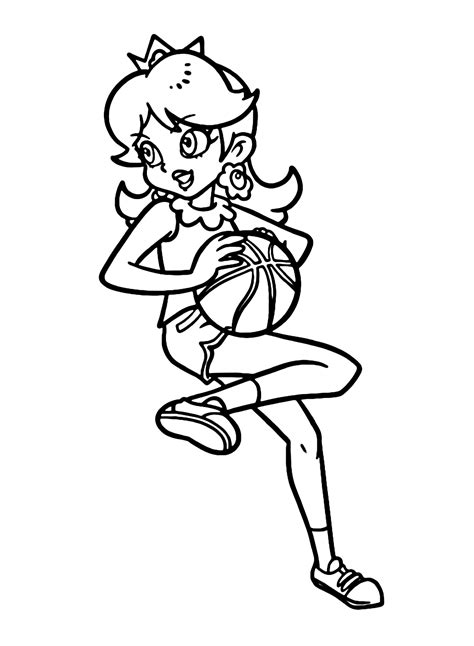 Princess Daisy Coloring Pages Coloringpagesonly